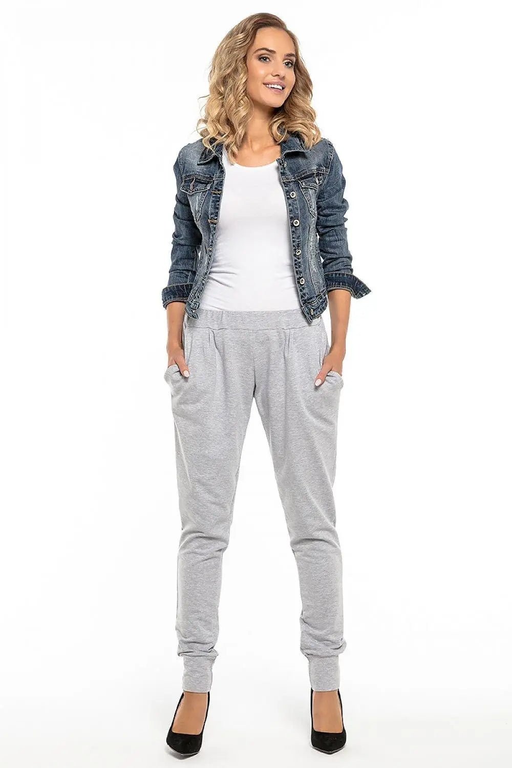 Tessita sweatpants with pockets and a ribbed leg