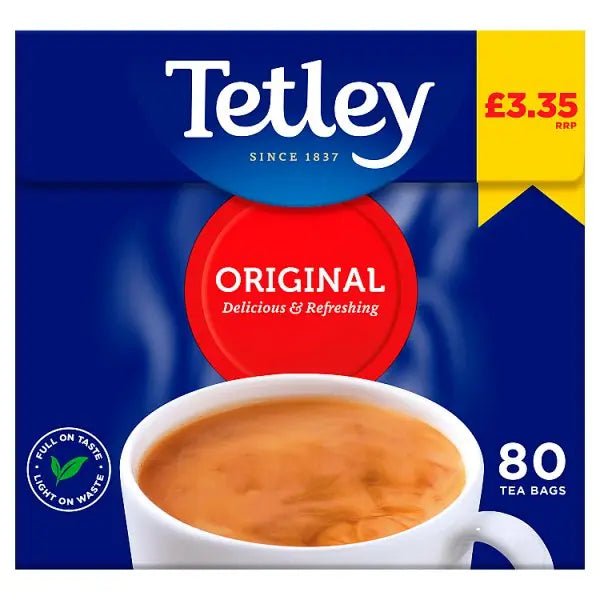 Tetley 80 Original Tea Bags 250g (Case of 6)