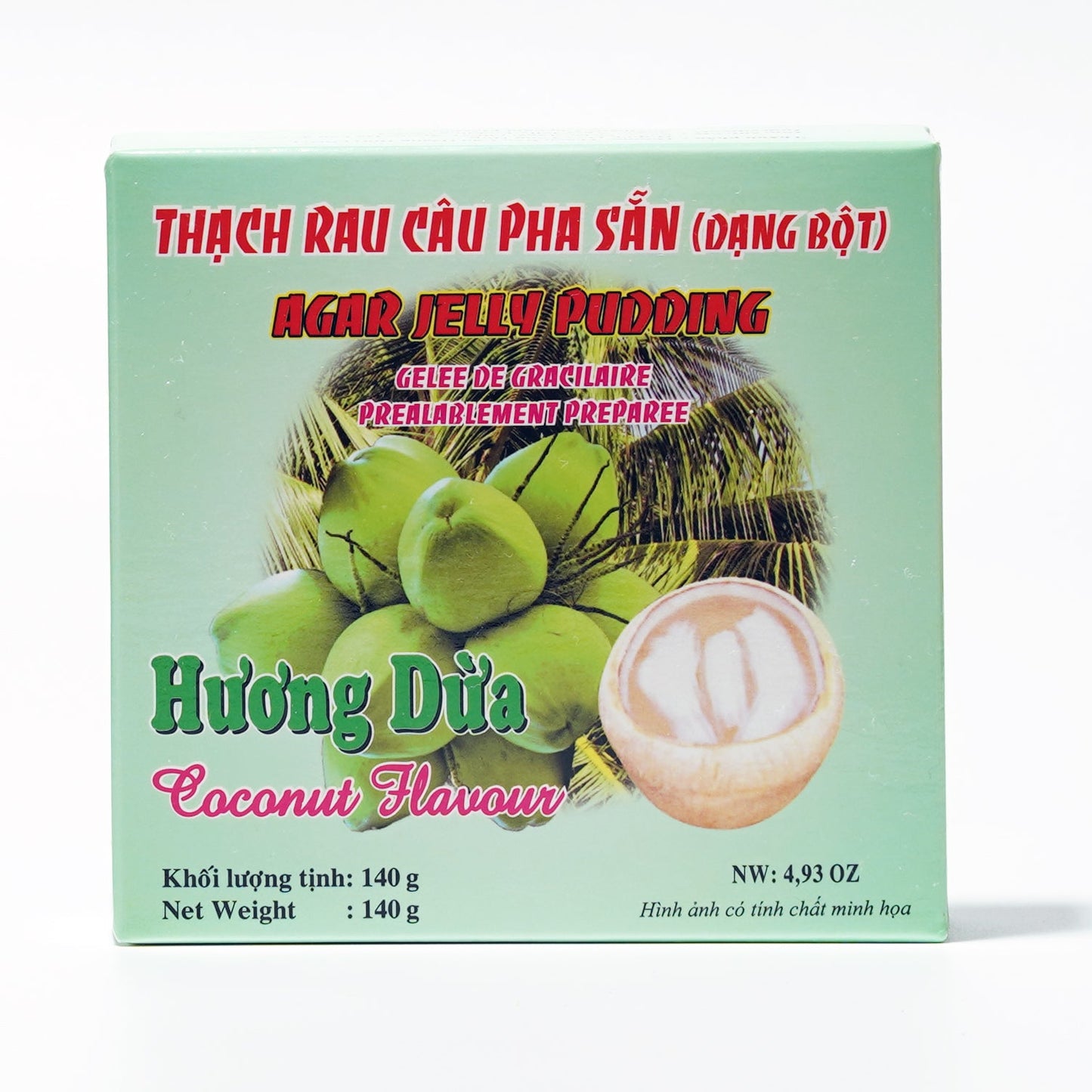 3K Agar Jelly Pudding Coconut Flavour 140g