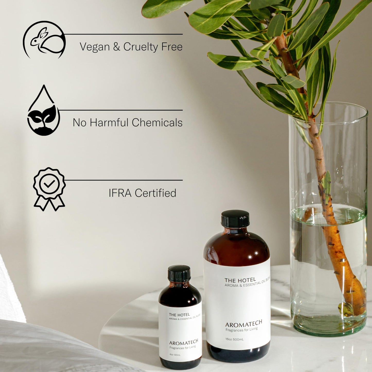 AromaTech The Hotel Essential Oil Blend — Luxury Hotel Inspired Aromatherapy for Ultrasonic Diffusers & Nebulizers (0.3 fl oz / 10 mL)