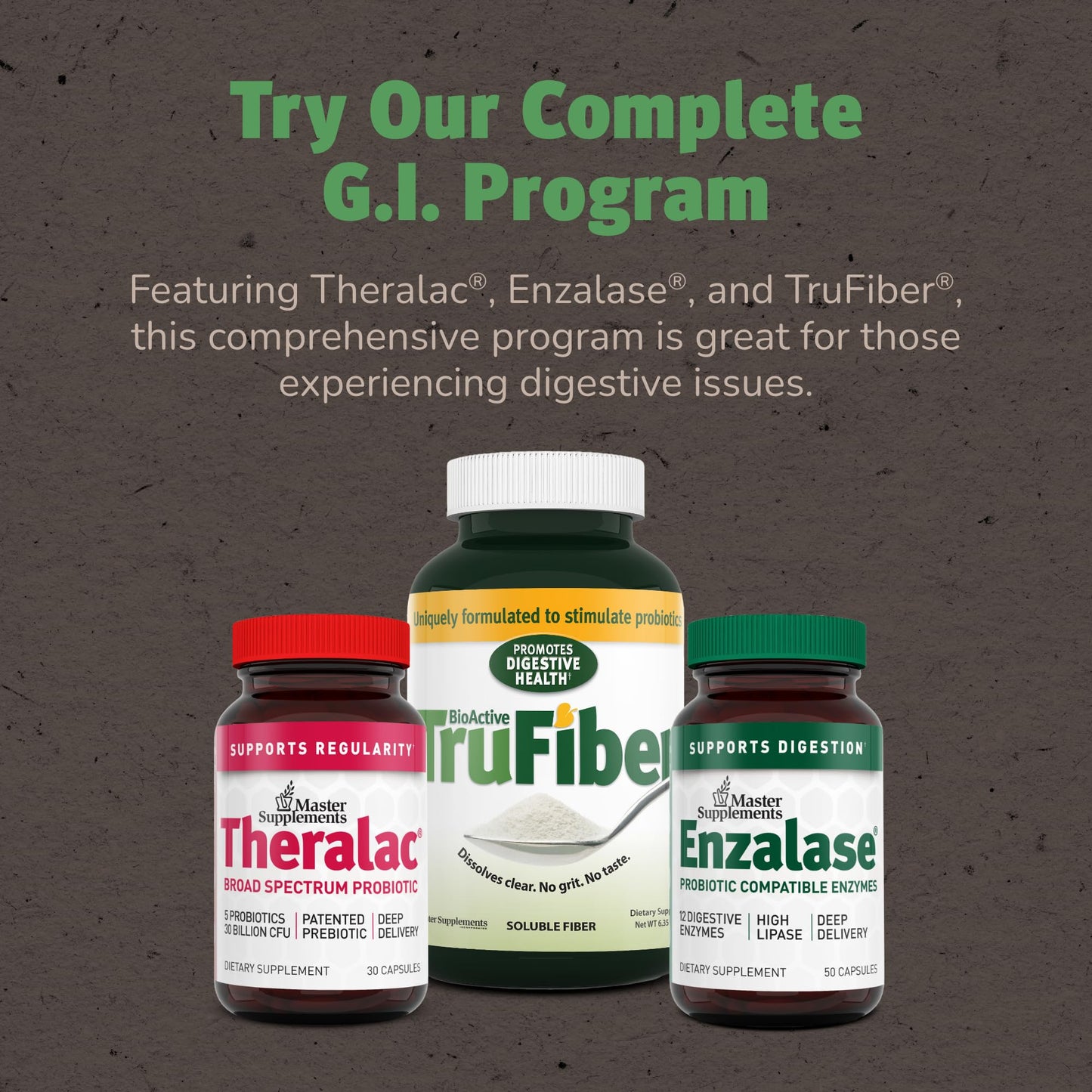 Theralac Master Supplements – 2-Pack Multi-Strain Probiotic for Gut Health, Gluten Free, 60 Servings