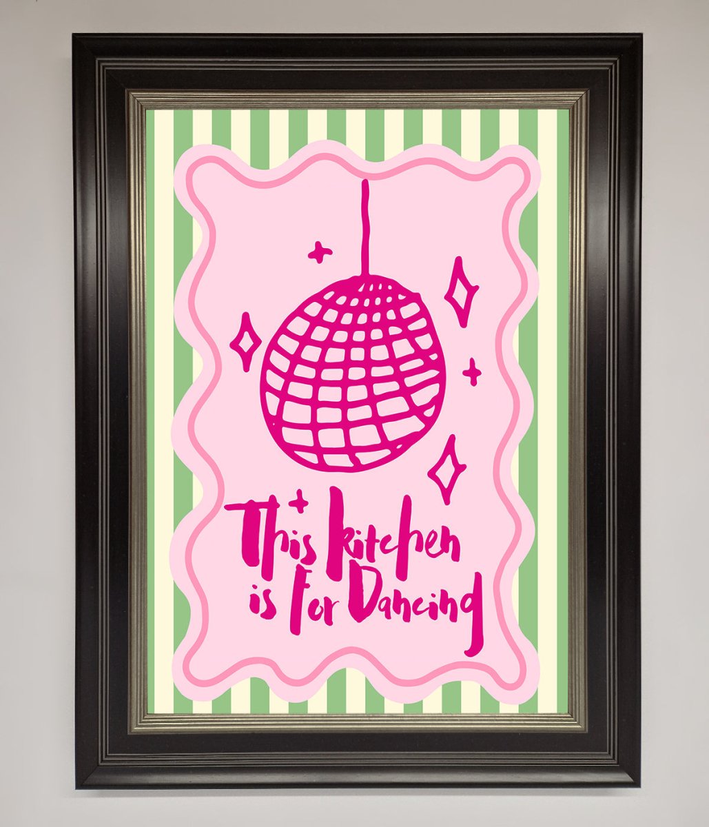 This Kitchen Is For Dancing Framed Wall Art