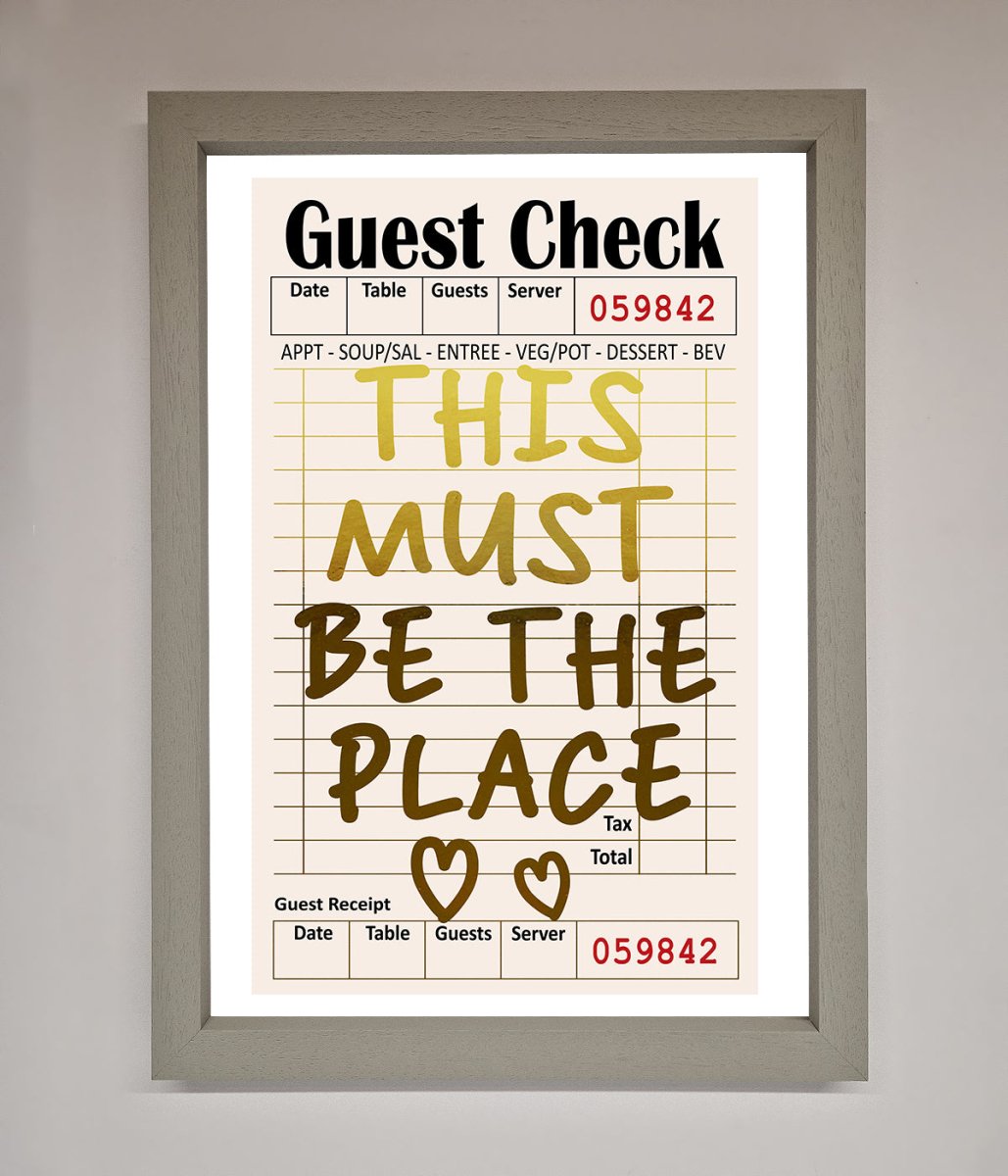 This Must Be The Place Foil Print