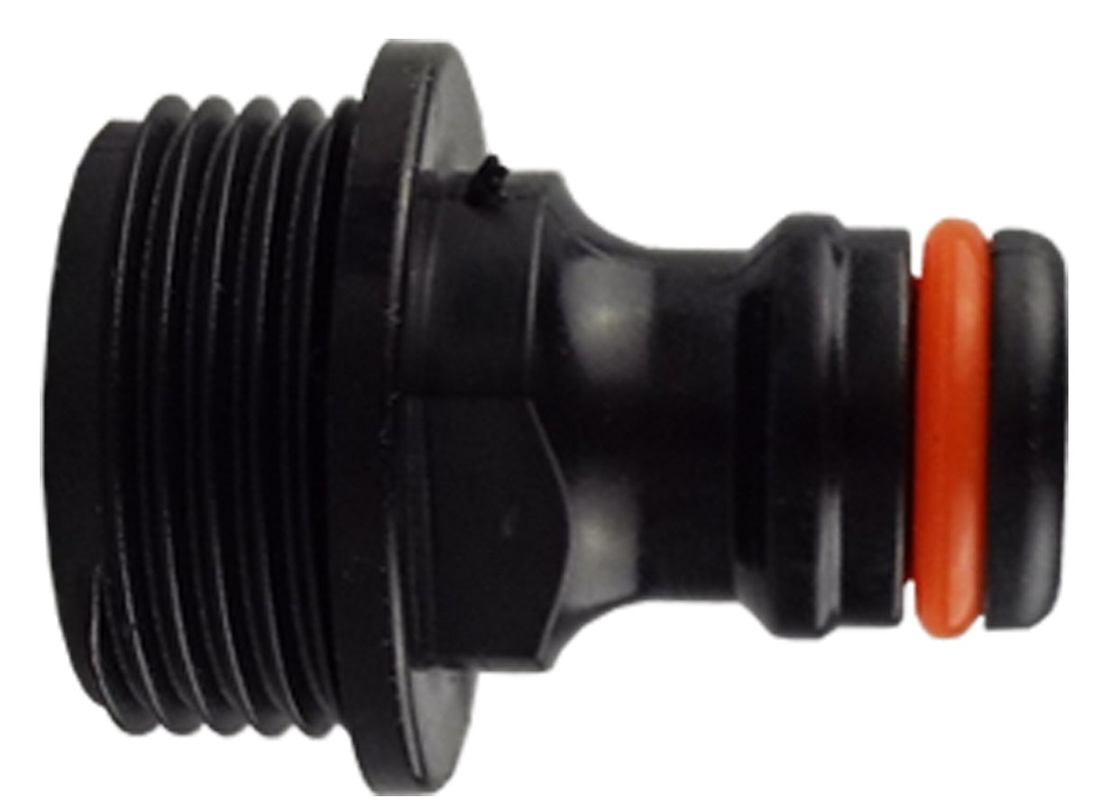 Male Tap Connector 3/4in BSPM Black Outdoor Watering Kit Drip Irrigation Fitting