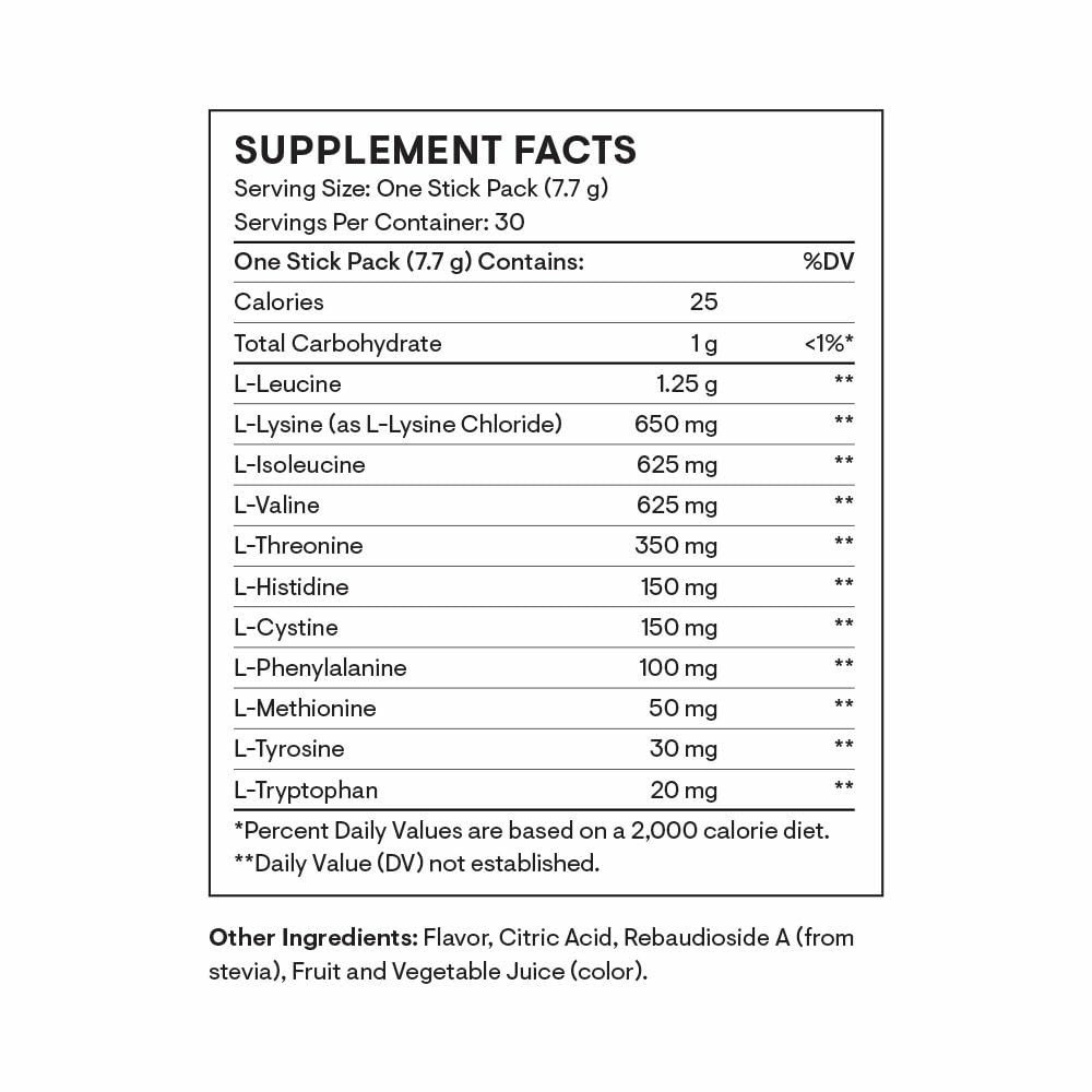 THORNE Amino Complex – Clinically Validated EAA & BCAA Powder for Pre/Post-Workout | NSF Certified for Sport | 30 Servings | Berry