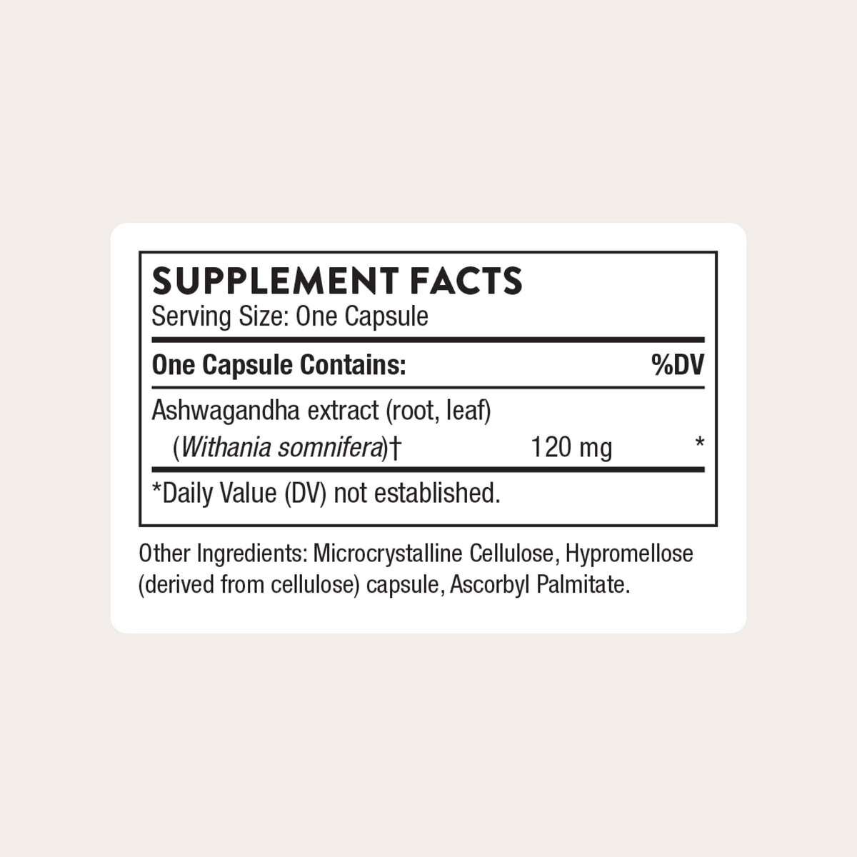 THORNE Ashwagandha Shoden – Calming Stress Support for Women & Men | 30 Capsules