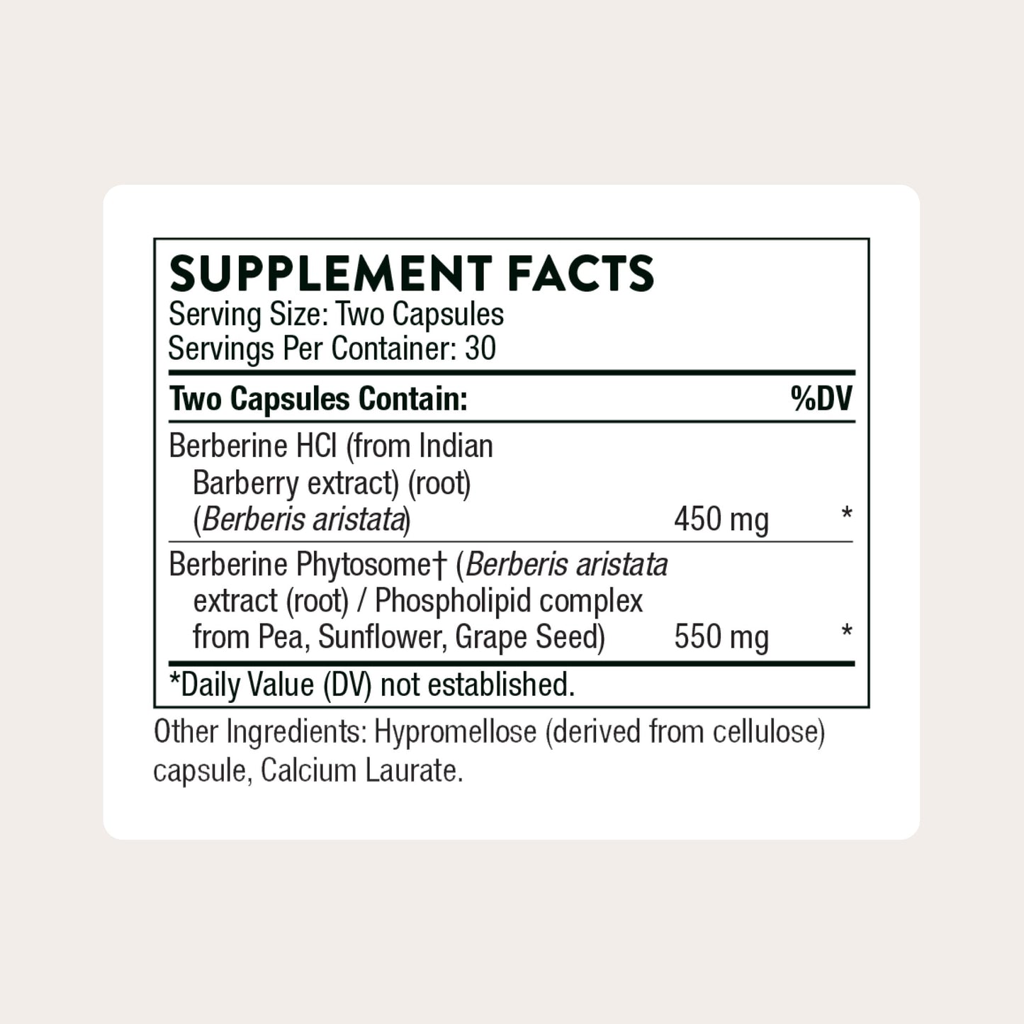 THORNE Berberine Dual Action Formula with Phytosome Plus | Heart, Immune, GI & Cholesterol Support