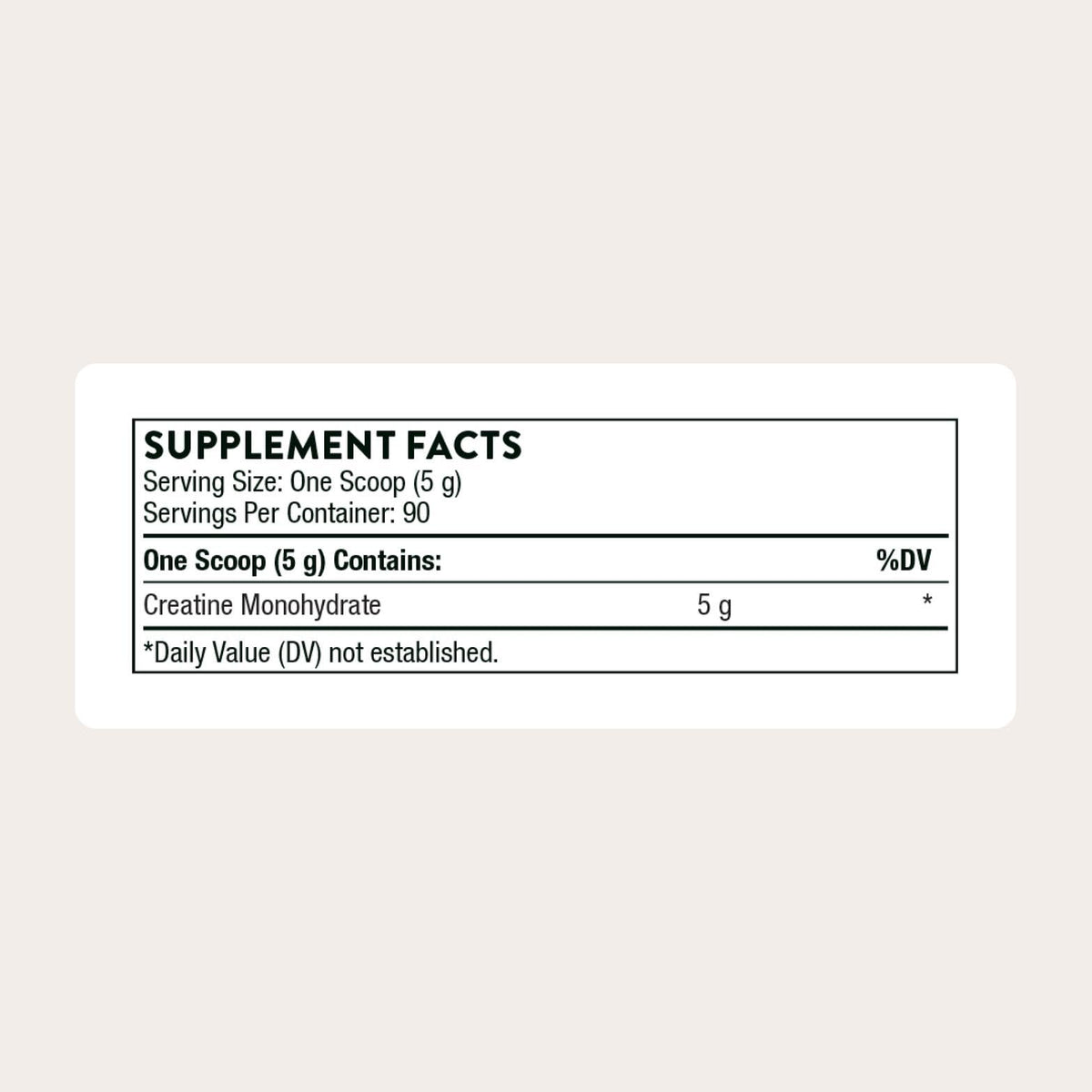 THORNE Creatine - Micronized Creatine Monohydrate Powder for Muscle & Focus | NSF Certified for Sport | Unflavored | 5 g per Serving | 90 Servings