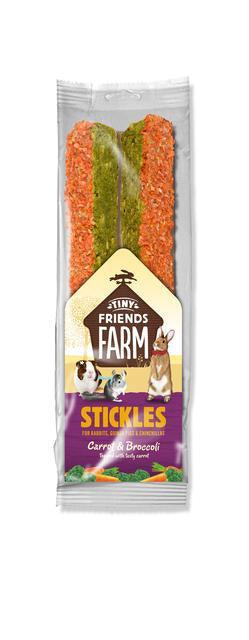 Tiny Friends Farm Stickles Carrot and Broccoli 100g - Case of 8