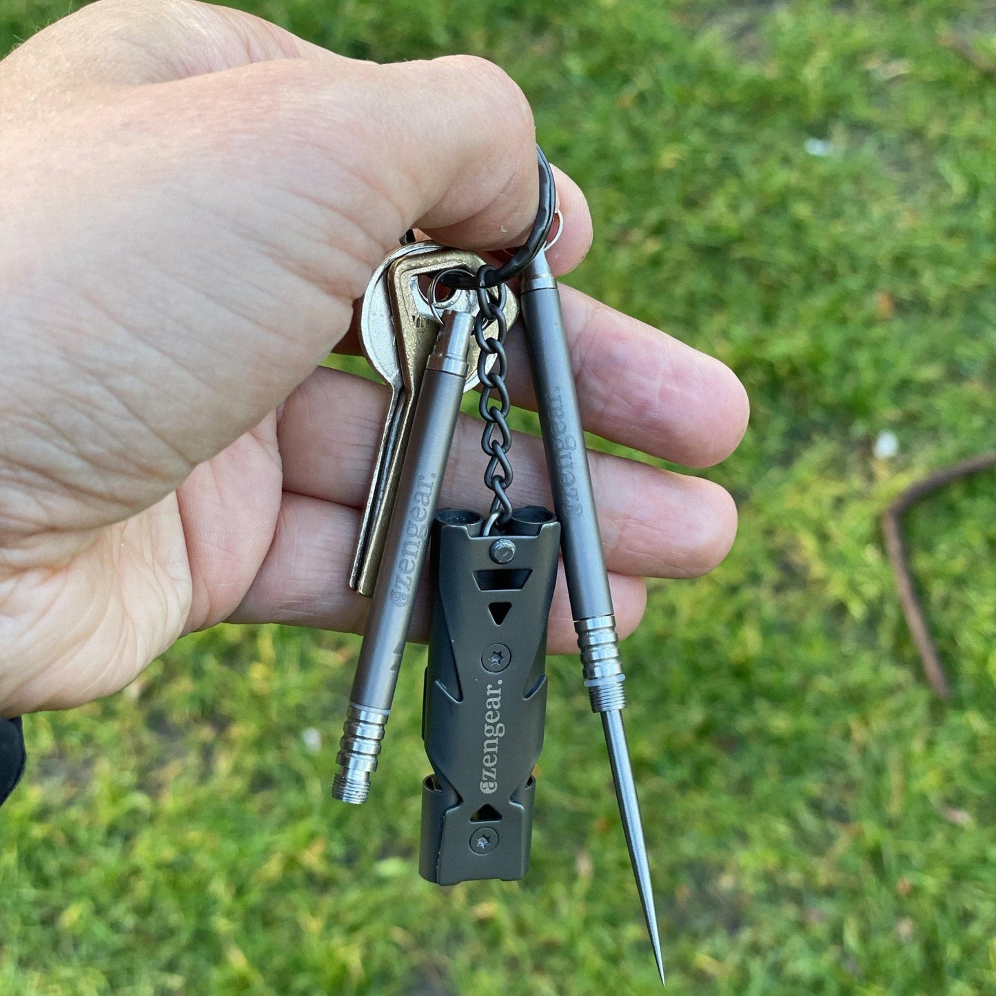 Titanium Toothpick EDC and Keyring - Portable, Reusable for Travel