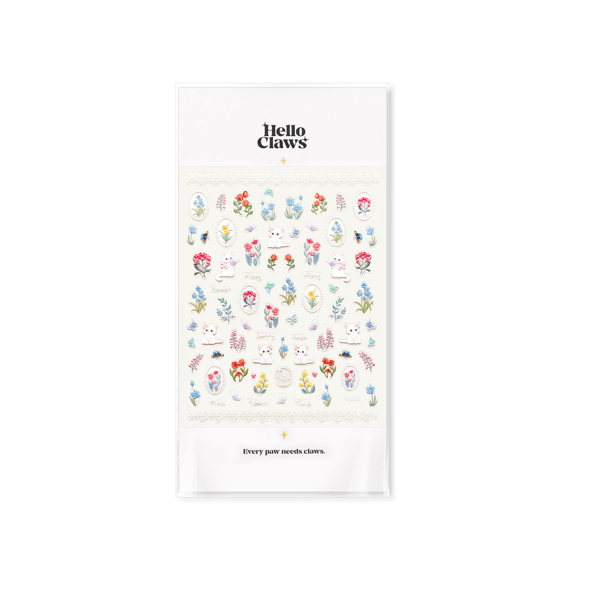 Hello Claws | Kitty Garden Nail Deco Sticker