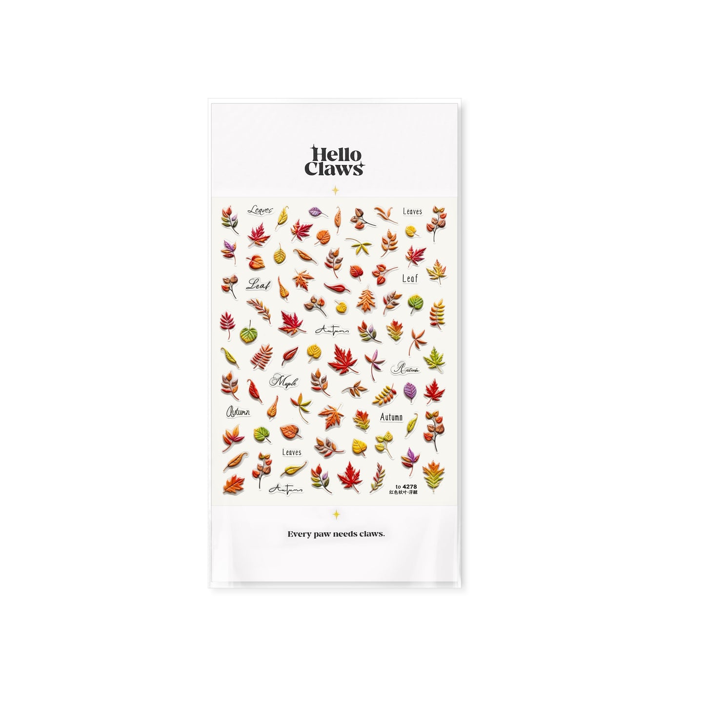 Hello Claws | Autumn Leaf 5D Nail Deco Sticker