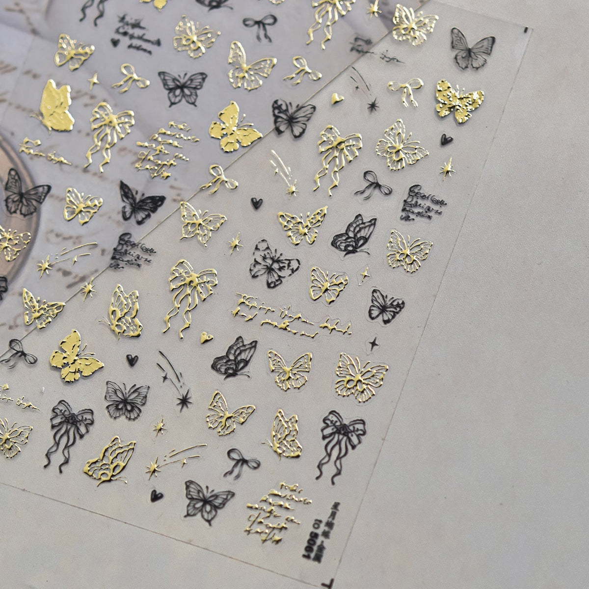 Hello Claws | Butterfly And Bowknot Hot Stamping Nail Deco Sticker
