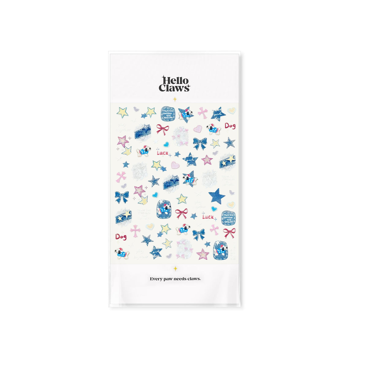 Hello Claws | Jeans Puppy Nail Deco Sticker