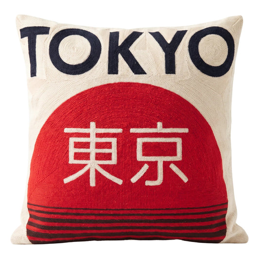 Tokyo Japan Needlepoint Cushion