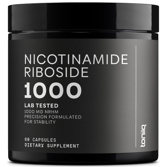 Toniiq Nicotinamide Riboside 1000 mg – High-Potency NR Supplement (60 Veg Capsules) | Third-Party Tested