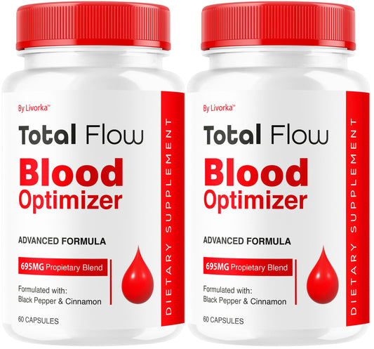 Total Flow Capsules (2-Pack) – Advanced Blood Support Pills, All-Natural Multivitamin