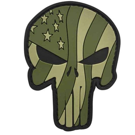 TPB Patriot Punisher Skull Patch (Olive)