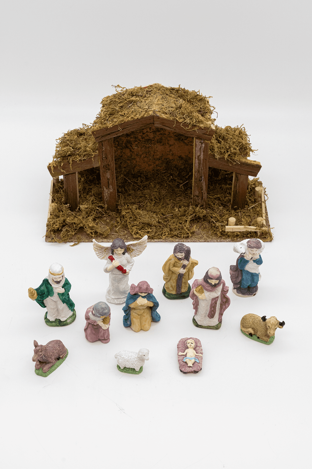 Christmas Nativity Scene Resin Ornament Multicoloured 38cm