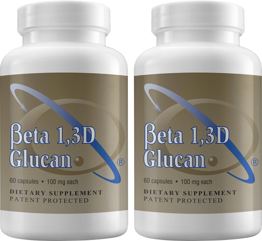 Transfer Point Immune Support Supplement – Highly Purified Beta 1,3D Glucan 100 mg per Capsule (b-glucan Fiber) Pack of 2