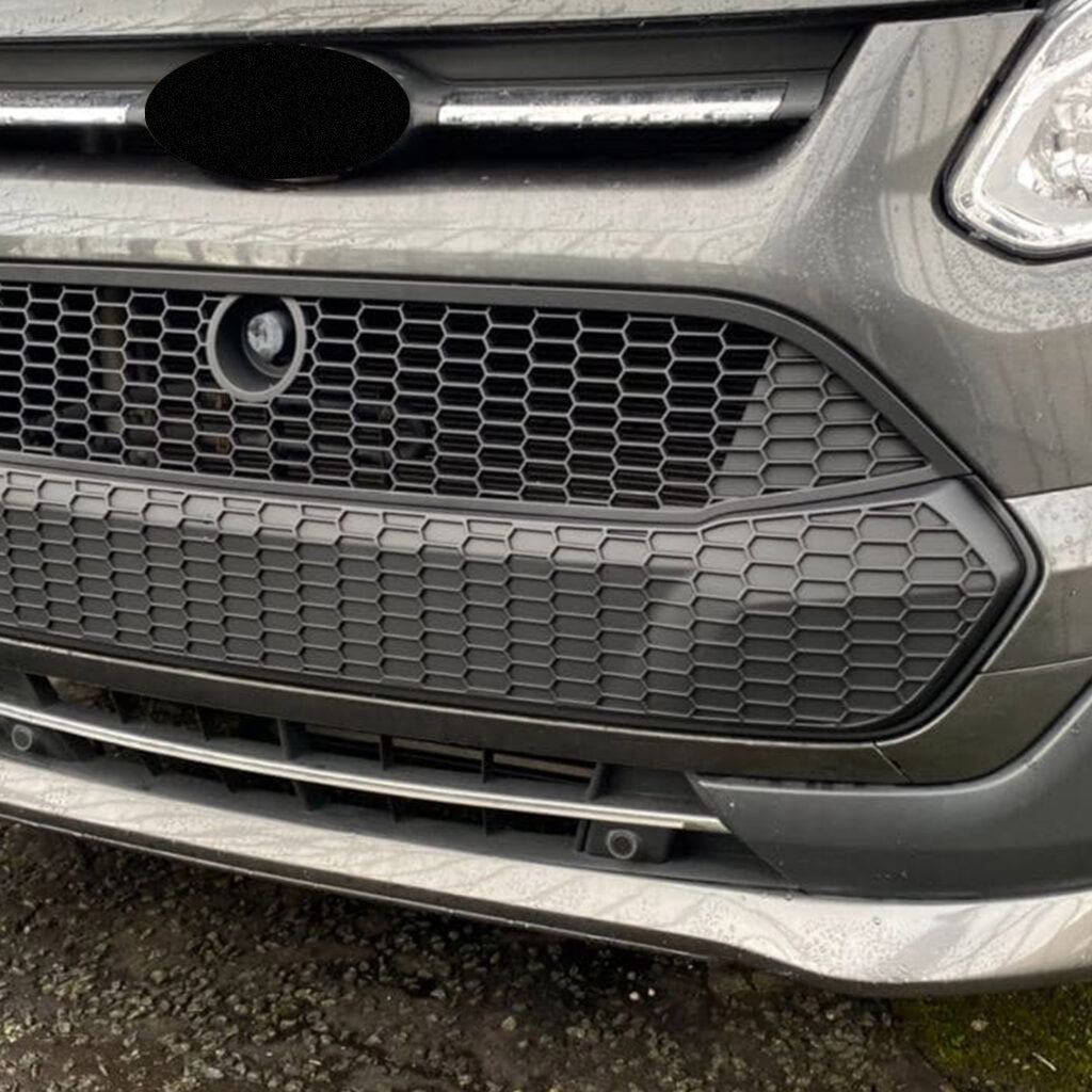 For Ford Transit Custom MK1 Honeycomb Front Grille Matte Black (2012–2018) | Van-X