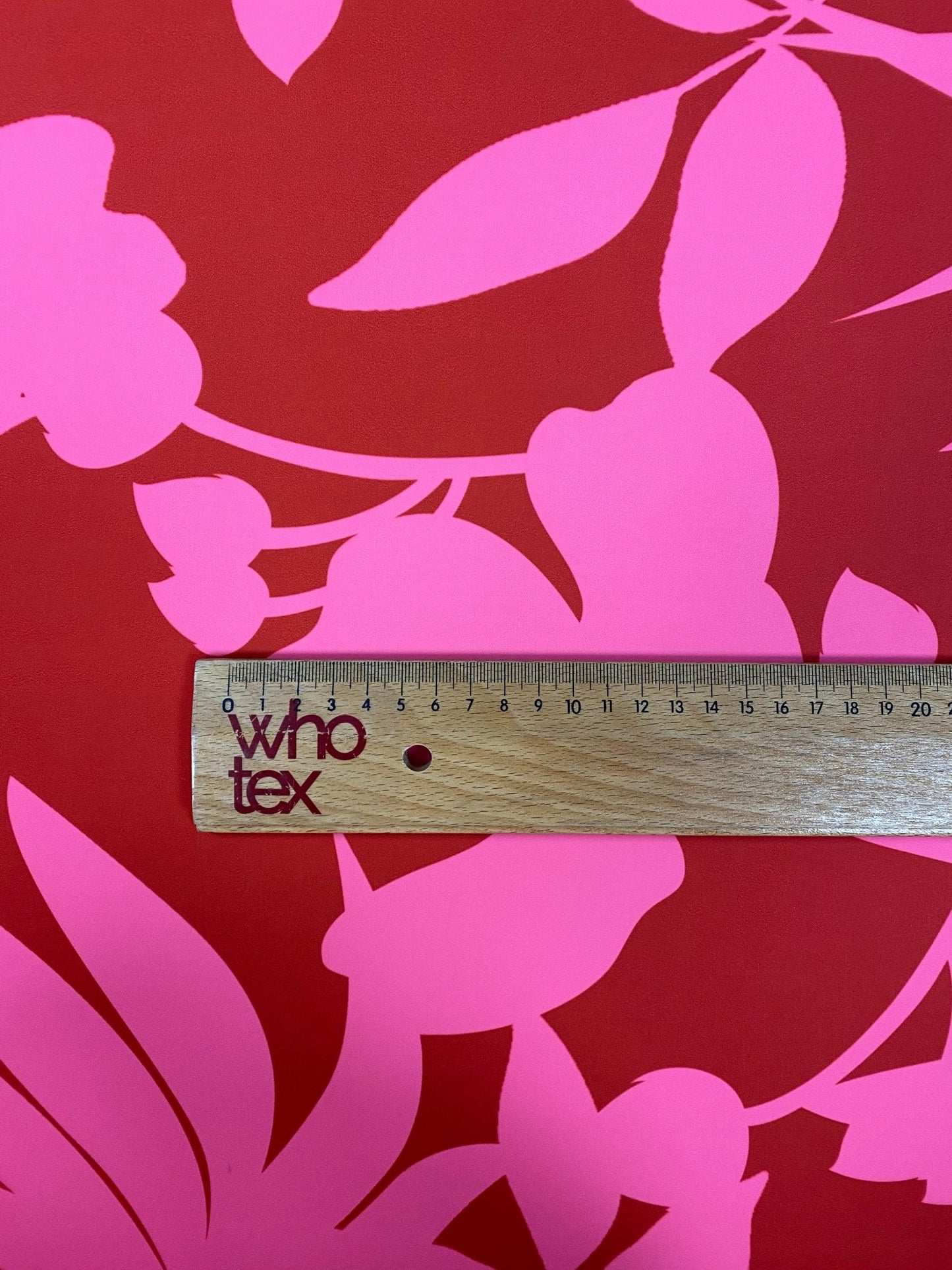Tropical Pink and Red Fabric Vibrant Floral By Metre