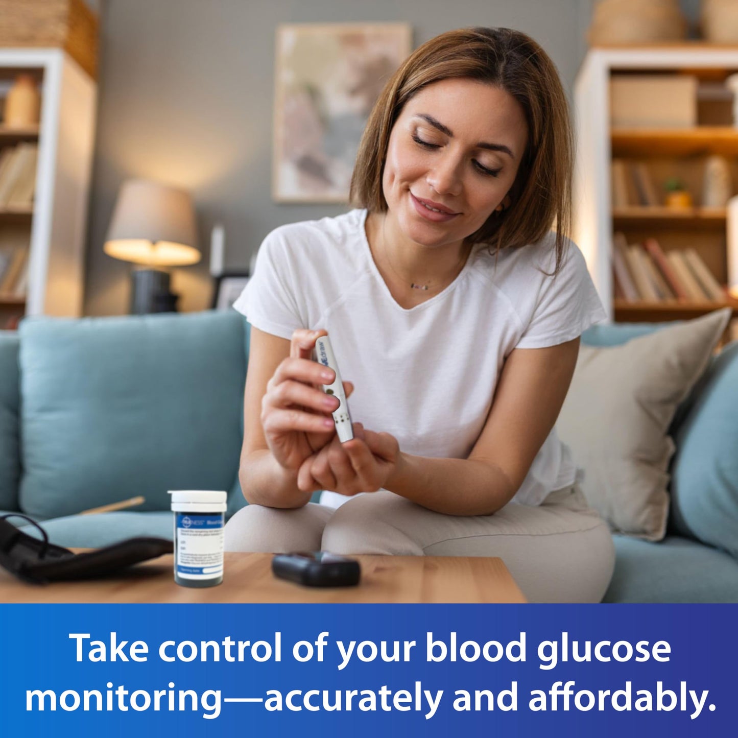 TRUENESS Blood Glucose Test Strips - 50 Count (4 Pack) - Compatible with TRUENESS Meters for Accurate Home Diabetes Monitoring