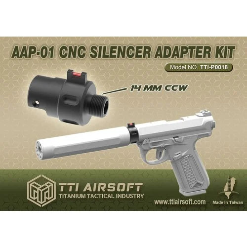 TTI AAP-01 CNC Silencer Adapter Kit (14mm CCW)