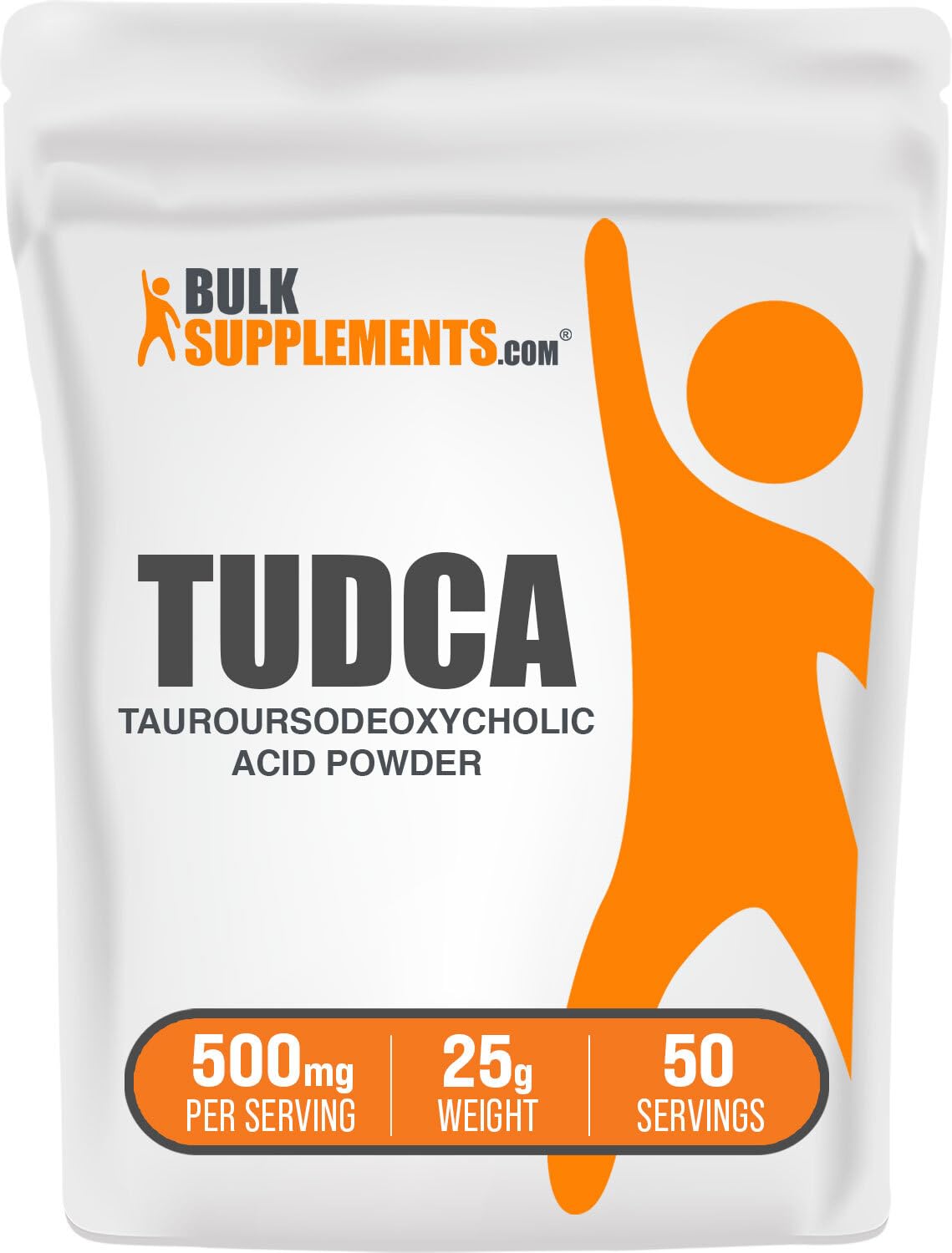 BulkSupplements.com TUDCA Powder 500mg – Tauroursodeoxycholic Acid for Liver Support (Gluten Free)
