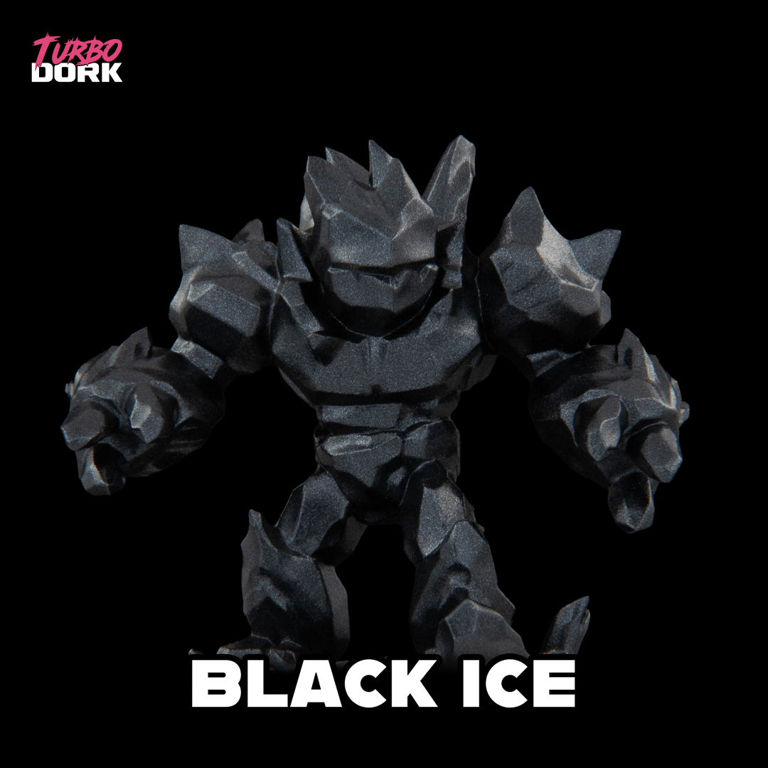 Turbo Dork: Black ICE Metallic Acrylic Paint 22ml