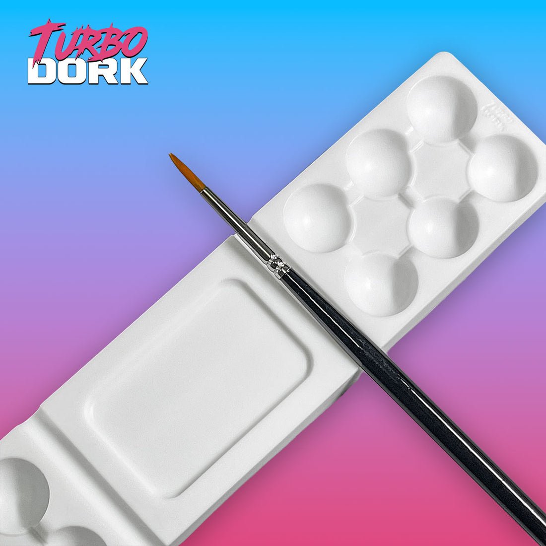 Turbo Dork: Large White Non-Stick Silicone Dry Palette