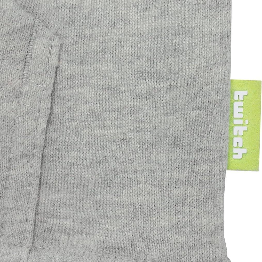 Twitch Zip Up Hoodie Gray, Full-Zip Hooded Sweatshirt, Top Hoodie
