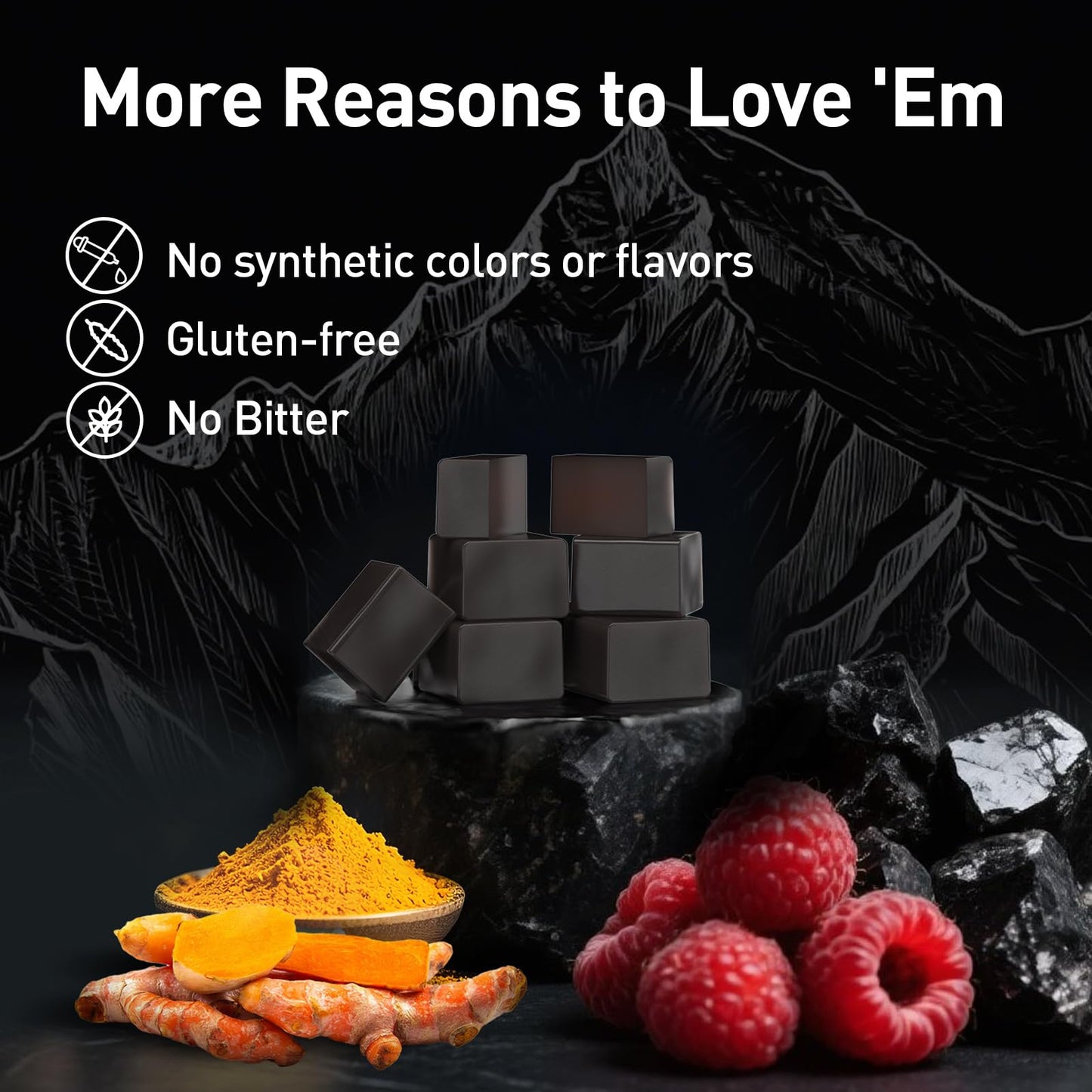 Eullsi Pure Himalayan Shilajit Gummies + Ashwagandha for Energy, Stamina & Immune Support | Vegan Non-GMO, 180 Count