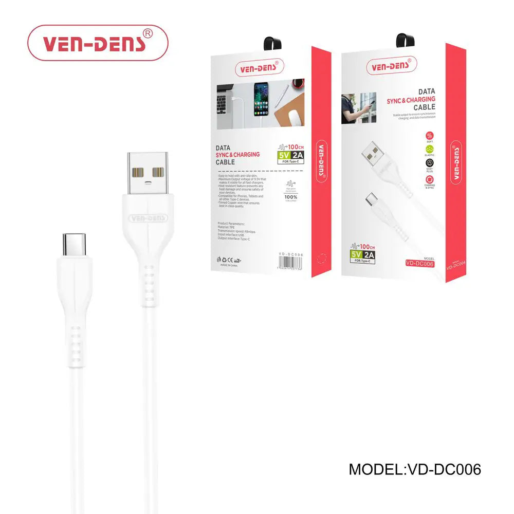 USB A to USB C Fast Charging Data Cable