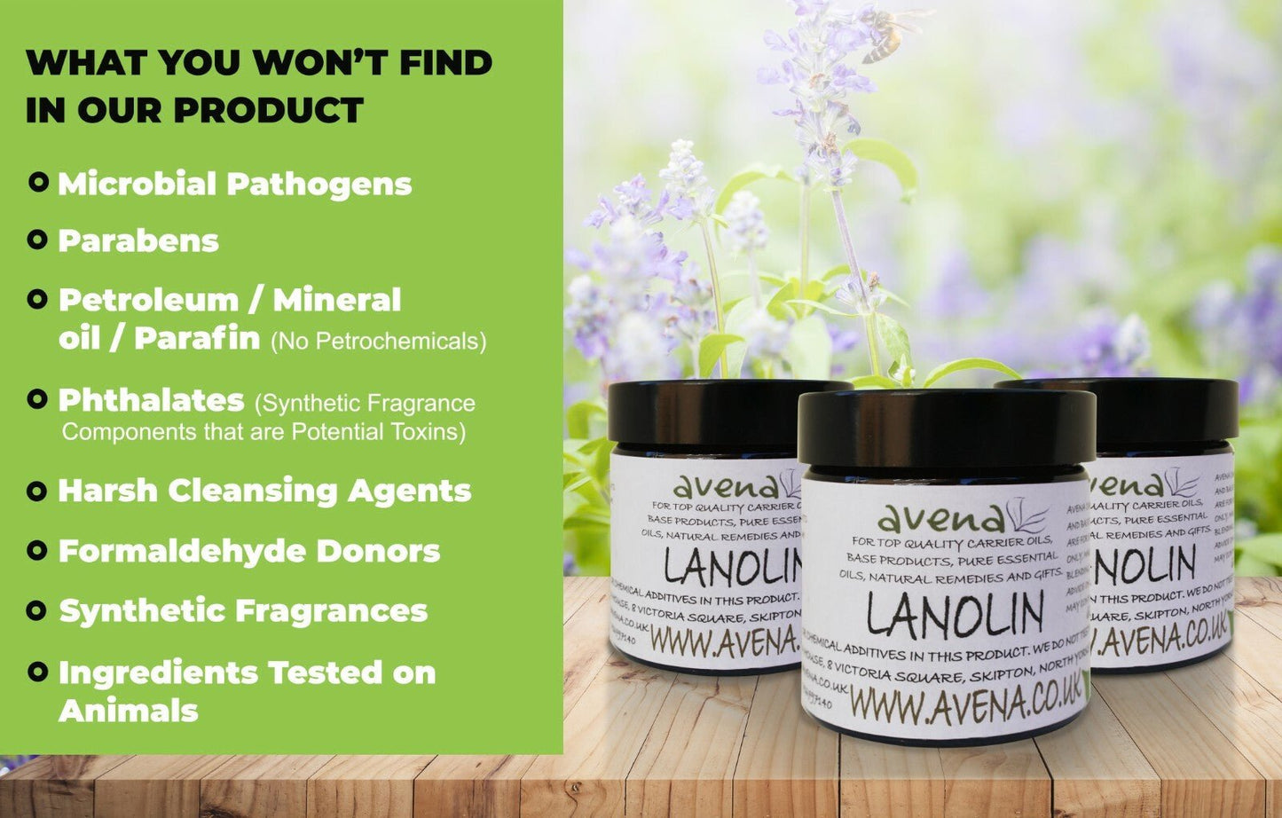 Ultra-Pure Lanolin Cream Balm Pharmaceutical Grade Moisturiser Dry Cracked Skin
