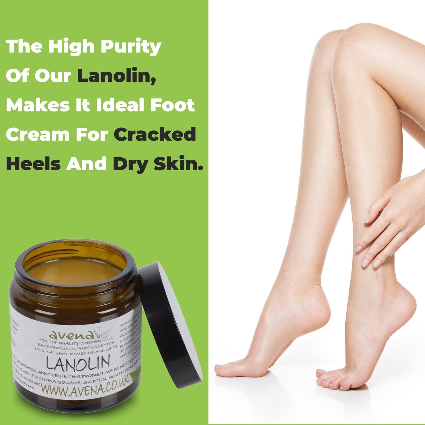 Ultra-Pure Lanolin Cream Balm – Pharmaceutical Grade Moisturiser for Dry, Cracked Skin, Lips, Hands & Heels – 100% Natural Lanolin Lip Balm & Skin Repair
