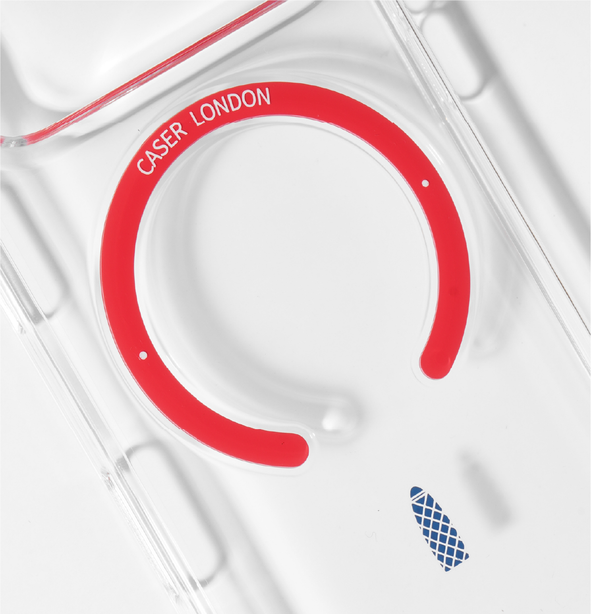 Slim Clear iPhone Air Case with Red MagSafe Ring - Gherkin Icon | The Iconic Slim