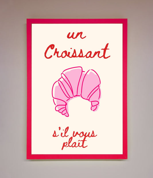 Un Croissant Framed Wall Art
