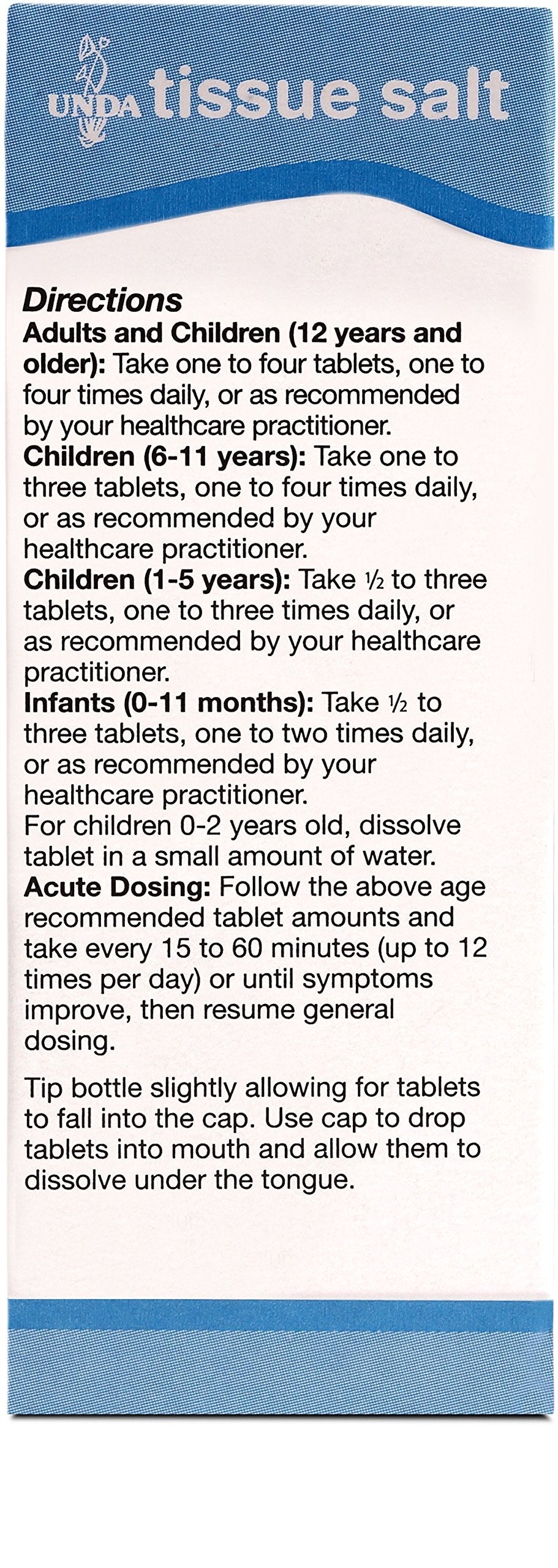 UNDA Silicea 6X Salt | Homeopathic Remedy for Mild Acne & Brittle Nails | 100 Tablets (Pack of 2)