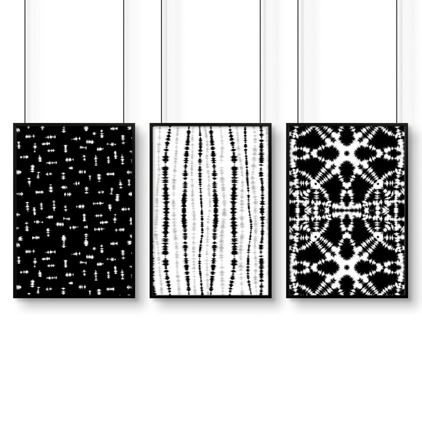 Beach theme decorations | Set of 3 framed wall art