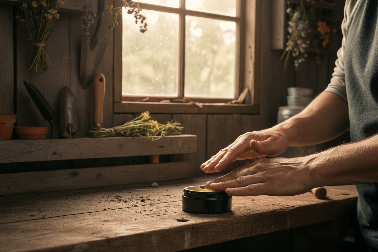 Unique Gardening Gifts & Garden Present Ideas Natural Handmade Muscle Rub