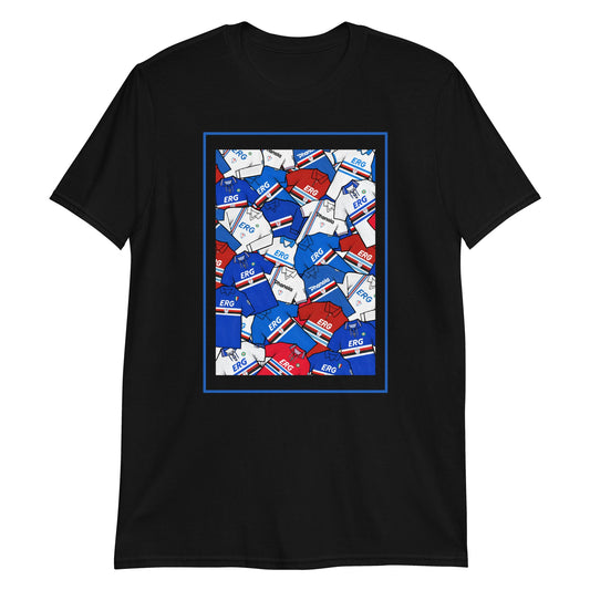 Sampdoria Retro Football Themed Unisex T-shirt