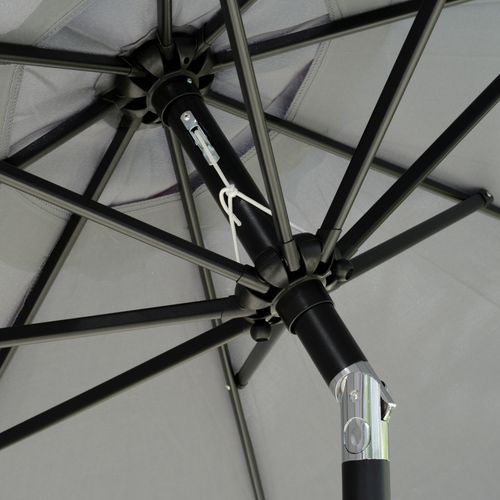 2.66m Patio Umbrella Garden Charcoal Grey