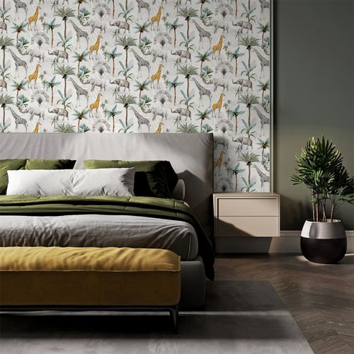 Serengeti Animals Multicoloured sw12 wallpaper