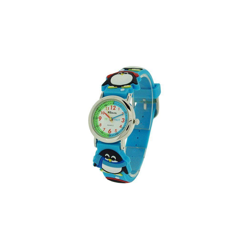 Ravel Children Girls & Boys 3D Cartoon Time Teacher Watch Penguin R1513.72