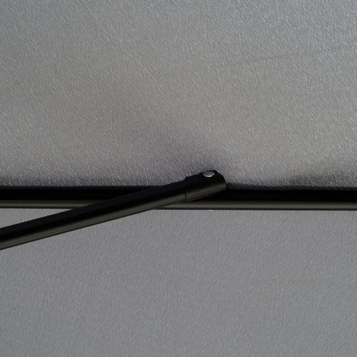 2.66m Patio Umbrella Garden Charcoal Grey