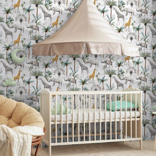 Serengeti Animals Multicoloured sw12 wallpaper