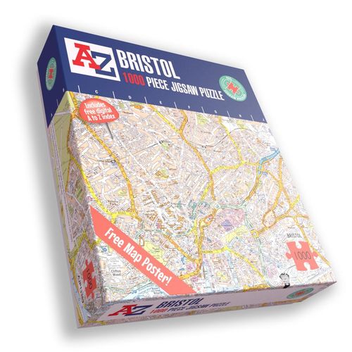 A to Z Map of Bristol 1000 Piece Jigsaw Puzzle