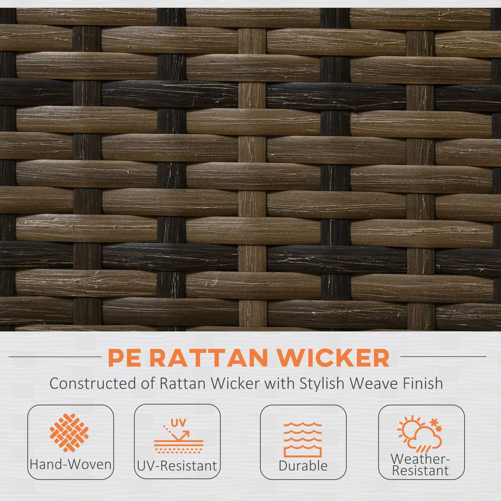 Ultimate Comfort 4Pcs Rattan Sofa Set + Cushions for Patio Garden - Outsunny