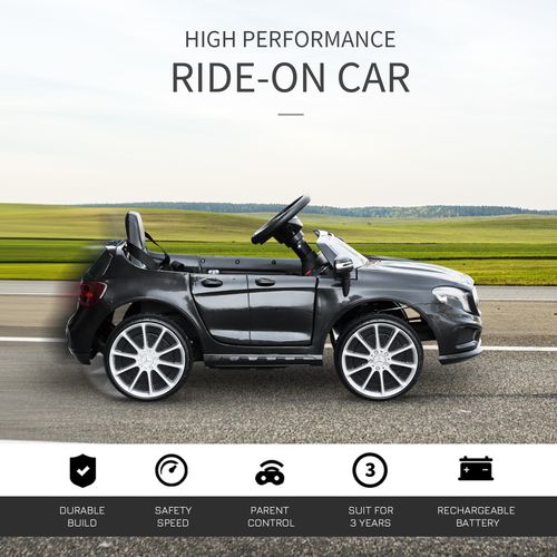 6V Licensed Mercedes Benz Kids Ride On Car W/ Remote Light Music Black